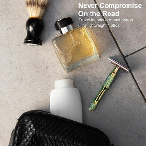 Rasoir de sécurité de qualité pour barbier avec poignée antidérapante et lames remplaçables pour un rasage précis et lisse - Product Image 6