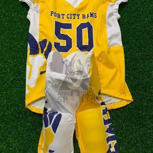 Maillot de Football Américain Imprimé Personnalisé Respirant 100% Polyester Broderie Personnalisé OEM Service Vente en Gros - Product Image 4