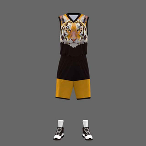Camisa de uniforme de baloncesto y conjuntos cortos Fabricado en fábrica Nuevo diseño Impresión por sublimación Uniforme de baloncesto Servicios ODM - Product Image 2