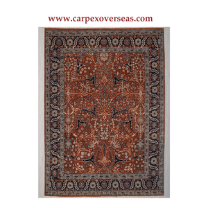 พรมขนสัตว์เปอร์เซียขนาดใหญ่ที่มีความทนทานต่อรอยเปื้อนและซักได้สำหรับห้องนั่งเล่นและห้องสวดมนต์ - Product Image 2