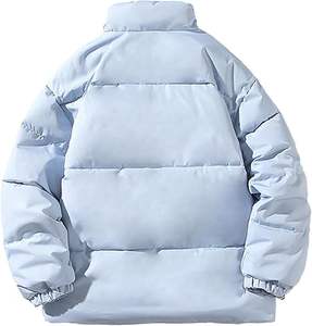 เสื้อแจ็คเก็ตพัฟเฟอร์ผู้ชายปี 2025 ผ้าโพลีเอสเตอร์ สไตล์สั่งทำพิเศษ คอตั้ง โลโก้ด้านหน้า แขนยาว เสื้อแจ็คเก็ตฤดูหนาว ขายส่ง - Product Image 4