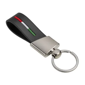Portachiavi Promozionali Personalizzati Tricolore in Materiale PU - Product Image 1