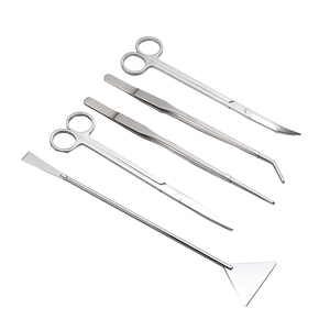 Plastic Aquarium Aquarium Aquarium Lepel Net Snoei Reinigingsset Set Set Roestvrijstalen Visserstankgereedschap - Product Image 2