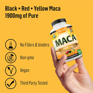 Extracto de Maca de alta calidad, Panax Ginseng Coffee Ultimate Plus, suplemento de raíz, tabletas de Maca estética negra <span class=keywords><strong>para</strong></span> glúteos grandes <span class=keywords><strong>para</strong></span> adultos - Product Image 2