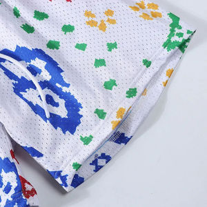 Shorts personnalisés de conception de luxe d'été à la mode Shorts en maille d'entraînement de gymnastique Shorts pour hommes de basket-ball de sublimation de 5 pouces - Product Image 3