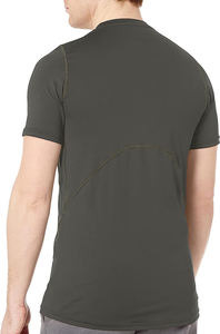 Camiseta de 100% algodón con estampado de gran tamaño para hombre, tejido de punto de bambú pesado personalizado, mangas cortas ligeras - Product Image 5