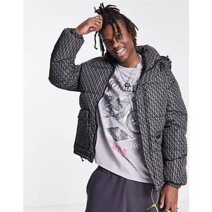 Wholesale Light Warm <b>Duck</b> Feather Custom Logo Nylon Black Hooded Winter Bubble Puff Filled <b>Down</b> Puffer <b>Jackets</b> Coat for Men - Product Image 2
