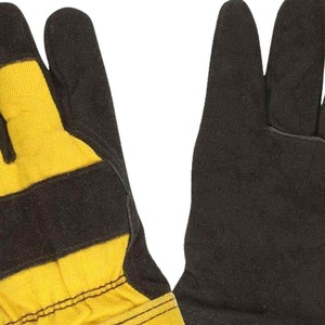 Vente à chaud Gants de travail de gréeur de sécurité en cuir de grain de cuir de vachette industriel robuste Gants de travail canadiens respirants anti-impact - Product Image 6