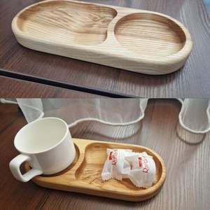 Plateau de service en bois au design rustique en acacia naturel, fait main, multifonctionnel pour mariage - Product Image 2