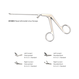 Pinzas Nasales Manuales de Acero Inoxidable de Alta Calidad para Senos Nasales Etmoidales, Instrumentos ORL Ligeros para el Tratamiento de Senos Nasales - Product Image 3