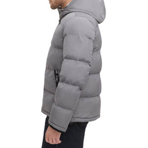 Blouson d'hiver matelassé pour homme, nouvelle collection, couleur personnalisée, longueur standard, résistant à l'eau, fermeture éclair, col montant, à capuche, style urbain - Product Image 6