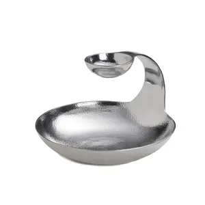 Bol en cuivre antique de luxe, fournisseur OEM pour le marché américain, bol à bord doré, finition argentée brillante, bol artisanal, gros grossiste sûr, plaqué - Product Image 1