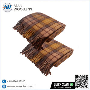 2025 Venta caliente al por mayor invierno suave cálida manta natural Buchanan para cama - Product Image 2