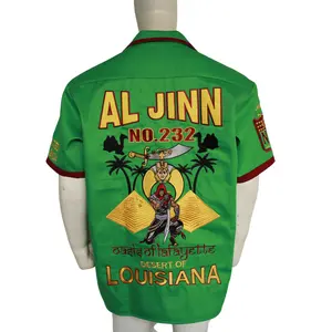 Individuelles grünes Pyramidenschwert-Jinn-Hemd Wanderhemden einzigartige Symbolkleidung T-Shirt grünes T-Shirt für Herren und Damen