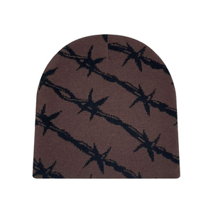 2025 logotipo personalizado impresión Digital moda alta calidad acrílico impermeable cálido invierno sombreros gorras de punto teñido liso Beanie - Product Image 6