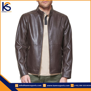 Veste en cuir légère la plus vendue pour les hommes Bon prix Nouvelles vestes en cuir élégantes - Product Image 4
