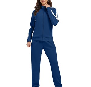 Vêtements de sport de fitness pour la salle de sport, survêtement technique en molleton, ensemble deux pièces pour femmes, survêtement de jogging pour femmes, vente en gros - Product Image 3