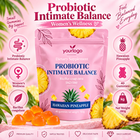 Gummies Probiotiques pour Femmes Équilibre Intime Quotidien Santé Digestive Bacillus Coagulans Saveur Ananas Marque Privée Personnalisée