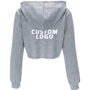 New Trending Women's Crop <b>Top</b> Hoodies Stylish Drop-Shoulder Hoodies for Woman High Quality Crop <b>Top</b> Hoodies - Product Image 2