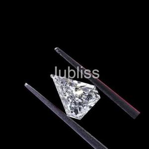 Par de diamantes sueltos cultivados en laboratorio de corte de cometa para anillo de compromiso o pendientes, tachuelas de oro blanco de 14 quilates, tachuelas de diamantes CVD de corte antiguo - Product Image 5