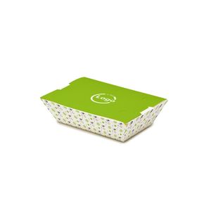 Recycled White Cardboard Gift <b>Box</b> 6.5x10x4 cm with Glossy Lamination and Spot UV - Product Image 2