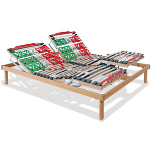 EVERGREENWEB Cama Ortopédica Plegable Eléctrica con Altura Ajustable y Estructura de Madera Maciza Hecha en Italia - Modelo Futura - Product Image 1