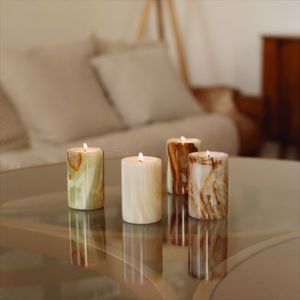 Bougeoir décoratif pour la maison au design classique bougeoir en marbre noir de qualité supérieure de fournisseurs en gros - Product Image 4