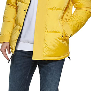 Custom High Quality Thick Bubble Winter <b>Puffer</b> <b>Jacket</b> Men Hooded <b>Light</b> Zip Design Warm Windproof Hiking Sports Outdoor Logo - Product Image 4