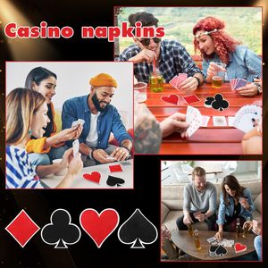 Articoli per Feste a Tema Poker, Tovaglioli di Carta Usa e Getta per Decorazioni per Feste a Tema Casinò di Las Vegas - Product Image 5