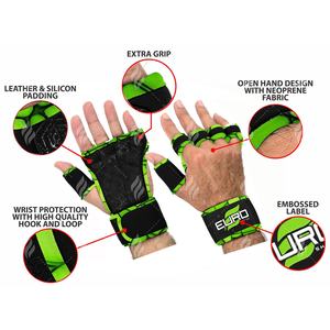 Gants de musculation en néoprène personnalisés OEM, demi-doigts, avec support de poignet, poignée rembourrée, flexibilité et confort pour les entraînements - Product Image 6