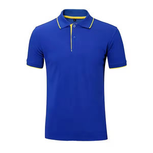 Nouveau modèle T-shirts polo de couleur unie Chemises polo pour homme en tissu doux à séchage rapide Chemises polo pour homme pour l'extérieur - Product Image 2