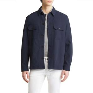 Chemise matelassée veste bas en flanelle doudoune avec intérieur matelassé pour et printemps hommes léger flanelle coton coquille - Product Image 1