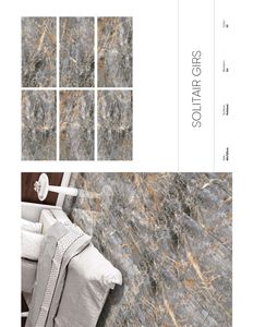 Carreaux de porcelaine émaillée de conception italienne moderne Solitair Gris Antidérapant Antibactérien Carreaux d'intérieur pour appartements Centres commerciaux Villas - Product Image 1