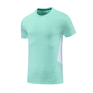 Fitness <b>T</b>-<b>shirt</b> 95% Polyester <b>5</b>% Spandex Short Sleeve <b>Shirt</b> GYM Workout Sports Tee <b>Shirt</b> for <b>Men</b> - Product Image 2