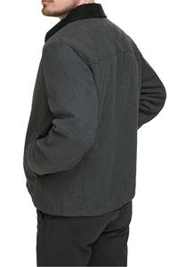 Veste de travail en toile à fermeture éclair en coton lourd OEM Broderie personnalisée Durable Respirante Coupe-vent Épaisse Grande taille Mode de rue - Product Image 4