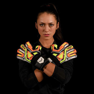 Guantes de Portero en Oferta, Muestra Gratis, Protección Profesional, Látex de 4 mm, Tejido de Nailon 3D, Guantes de Portero de Fútbol - Product Image 4