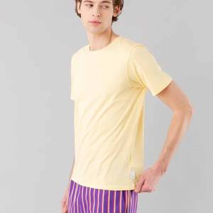 เสื้อยืดแขนสั้นผ้าฝ้ายเยื่อไผ่พิมพ์ลายปล่อยชายเป็นมิตรกับสิ่งแวดล้อม - Product Image 3