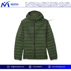 Veste d'hiver légère pour hommes | Vêtements d'extérieur matelassés chauds avec capuche | Conception coupe-vent résistante à l'eau pour la randonnée - Product Image 3