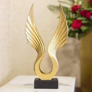 รูปปั้นอลูมิเนียมที่มีภาพเงาที่สง่างามและอิทธิพลแบบนามธรรมที่เหมาะสมจากผู้ผลิต OEM - Product Image 6