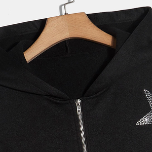 Nouvel arrivage de sweats à capuche pour hommes en strass sweats à capuche légers de qualité supérieure pour hommes coton polyester matériaux les plus vendus vendus - Product Image 5