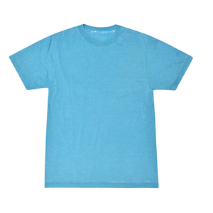 เสื้อยืดผ้าฝ้ายเนื้อนุ่มสีฟ้าใส่ได้ทั้งชายและหญิงสวมใส่สบายโลโก้แบบกำหนดเอง - Product Image 1