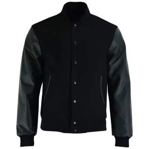 Veste universitaire personnalisée OEM pour hommes, veste universitaire épaisse avec boutons et poches, veste de baseball brodée unisexe pour hommes - Product Image 1
