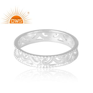 Anillo de banda de plata 925 más vendido, joyería personalizada para mujer, regalo para ella para fiestas, para festivos - Product Image 4