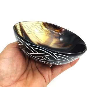 Tazón para Servir Alimentos Hecho a Mano con Cuerno Natural Pulido, Ecológico, Estilo Clásico, Apto para Lavavajillas, Artesanía Artística para Hotel - Product Image 5