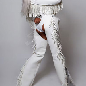 Chaps de cuero de alta calidad para mujer Venta al por mayor Último estilo Precio razonable Chaps de cuero de mujer para venta en línea - Product Image 2