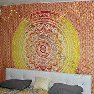 Tapisserie indienne Mandala Hippie bohème tenture murale tapisseries plage jeter Mandala tapisserie - Product Image 1