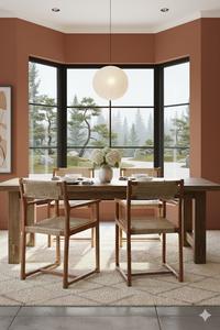 SOLOBEAT Commercial Restaurant Solid <b>Rattan</b> <b>Dining</b> Arm <b>Chair</b> Modern - Product Image 4