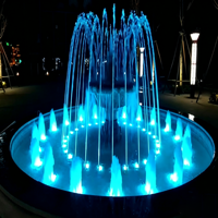 Fontaine musicale LED RGB en acier inoxydable de petite taille pour piscine, villa et parc – Spectacle aquatique – Offre spéciale