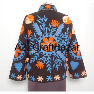 Chaqueta Corta Bordada a Mano, Abrigo Étnico de Invierno, Ecológico, Transpirable, Ropa de Abrigo Tradicional para Fiesta - Product Image 5