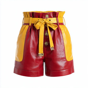 Fashionable Faux Leather <b>Shorts</b> Women Street Vintage Leather <b>Shorts</b> <b>Girls</b> Street Winter Fashion Leather <b>Shorts</b> Women's - Product Image 4